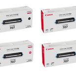 Canon Original Toner 707 4er-Set schwarz, cyan, magenta, gelb (OP9424A004)