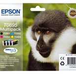 Epson Original T0895 Druckerpatronen MultiPack schwarz cyan magenta gelb (C13T08954011)