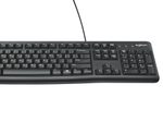Logitech Corded Keyboard Plug&Play-USB-Tastatur schwarz (US/QWERTY)