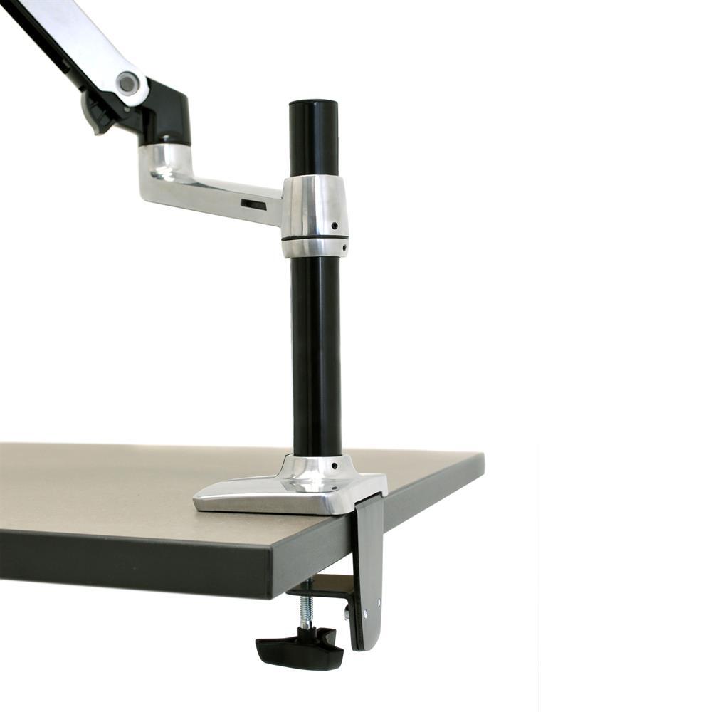 Ergotron LX Monitorarm mit 30,5 cm hoher Säule Tischhalterung für einen Monitor bis 86,36 cm 34 Zoll Aluminium