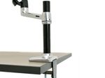 Ergotron LX Monitorarm mit 30,5 cm hoher Säule Tischhalterung für einen Monitor bis 86,36 cm 34 Zoll Aluminium