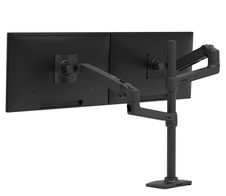 Ergotron LX Dual Monitor Arm - Monitor Tischhalterung mit patentierter CF-Technologie für 2 Displays bis 101,6cm (40")