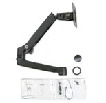 Ergotron Zusatzarm inkl. Ringsatz für LX Monitor Arm in Schwarz
