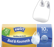 swirl® Müllbeutel Bad & Kosmetik 4341 10,0 l 37 weiß - 37 Stück