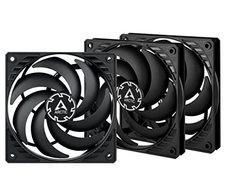 Arctic P12 Slim PWM PST Schwarz (3er-Pack) - 120mm