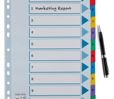 Esselte Ordnerregister A4 nummeriert - 10-teilig