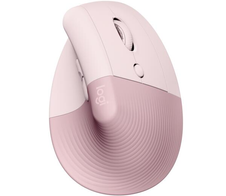 Logitech Lift ergonomische vertikale Maus für Rechtshänder (kabellos, pink)