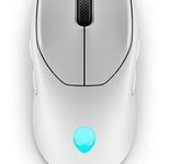 Alienware Tri-Modus Wireless Gaming-Maus AW720M, Lunar Light