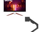 BenQ Mobiuz EX2710U Gaming Monitor 68,58 cm (27 Zoll) + BenQ Ergo Arm BSH01