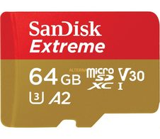 SanDisk Extreme microSDXC Speicherkarte 64GB + SD Adapter