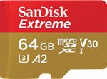 SanDisk Extreme® microSDXC 64GB + SD Adapter