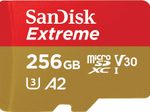 SanDisk Extreme® microSDXC 256GB + SD Adapter