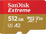 SanDisk Extreme® microSDXC 512GB + SD Adapter