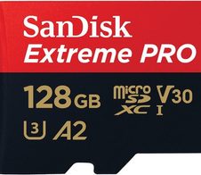 SanDisk Extreme® PRO microSDXC Speicherkarte 128GB mit SD-Adapter