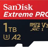 SanDisk Extreme® PRO microSDXC Speicherkarte 1TB mit SD-Adapter