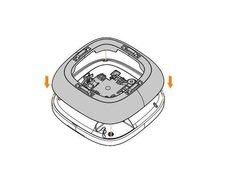HPE Networking Instant On AP25 Einbauplatte Flush Mount