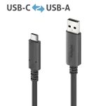 PureLink Aktives USB-C auf USB-A Kabel - USB 3.2 Gen2x1, 3A, 10Gbps - PureInstall 5,00m
