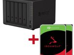 Synology DiskStation DS1522+ 5 Einschübe NAS-Server Leergehäuse + 2x Seagate Ironwolf SATA 3.5" HDD 4TB Festplatte