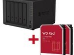 Synology DiskStation DS1522+ 5 Einschübe NAS-Server Leergehäuse + 2x WD Red SATA 3.5" HDD 4TB Festplatte