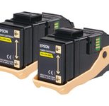 Epson Original Doppelpack Toner gelb 15.000 Seiten (C13S050606)