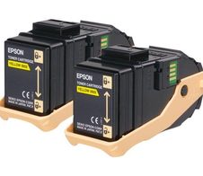 Epson Original Doppelpack Toner gelb 15.000 Seiten (C13S050606)