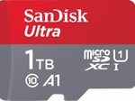 SanDisk Ultra microSDXC Speicherkarte 1 TB + SD Adapter