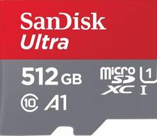 SanDisk Ultra microSDXC Speicherkarte 512GB + SD Adapter