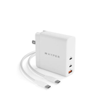 Hyper® HyperJuice PD3.1 140 W 3-port GaN Wall-Charger - w 2m USB-C to C PD3.1 cable & Travel Adapters