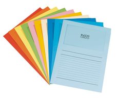 ELCO Sichthüllen Ordo classico DIN A4 farbsortiert glatt 120 g/qm - 100 Stück