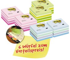 Post-it Haftnotizen Standard 2028x6 farbsortiert - 6 Stück