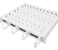 Digitus Fachboden 19"-Schränke festeinbau für 600mm Tiefe bis 120kg 1HE inkl. Kabelmanagement RAL7035 grau (DN-97680)