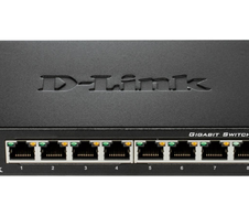 D-Link DGS-108 8-Port Gigabit Desktop Switch mit Metallgehäuse (DGS-108/E)
