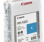 Canon Original PFI-102C Druckerpatrone - cyan 740 Seiten