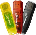 Intenso Rainbow Line 3x 32GB - schwarz, gelb und rot
