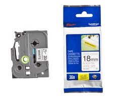 Brother TZe-S241 Extra starker Klebstoff Schwarz auf Weiß Rolle (1,8 cm x 8 m)