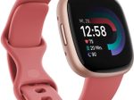Fitbit Versa 4 Fitness-Smartwatch, Sand/Copper Rose