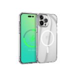 eSTUFF Berlin Magnetic Hybrid Case für das iPhone 14 Pro - Clear (Bulk)