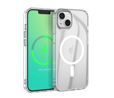 eSTUFF Berlin Magnetic Hybrid Case für das iPhone 14 Plus - Clear