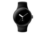Google Pixel Watch (Wi-Fi) - 41mm in Matte Black mit Sportarmband in Obsidian
