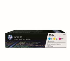 HP Original 126A Toner Tri-Pack cyan, magenta, gelb 1.000 Seiten (CF341A)