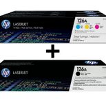 HP Original 126A Toner 4er Set schwarz, cyan, magenta, gelb