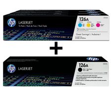 HP Original 126A Toner 4er Set schwarz, cyan, magenta, gelb
