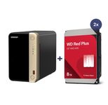 QNAP NAS TS-264-8G 2bay incl. 16TB (2x 8TB WD RED)