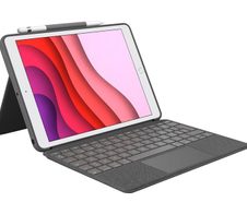Logitech Combo Touch Tastatur und Foliohülle mit Trackpad grafit