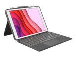 Logitech Combo Touch Tastatur und Foliohülle mit Trackpad grafit