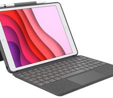 Logitech Combo Touch Tastatur und Foliohülle mit Trackpad grafit