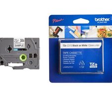 Brother Original P-Touch Farbband schwarz auf weiß (1,2cm x 4m) (TZE-231s)