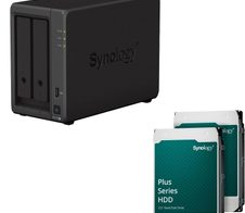 Synology DiskStation DS723+ 2 Einschübe NAS-Server Leergehäuse(DS723+) + 32 TB Synology Plus (2x 16TB)