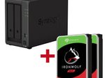 Synology DiskStation DS723+ 2 Einschübe NAS-Server Leergehäuse + 2x Seagate Ironwolf SATA 3.5" HDD 8TB Festplatte