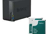 Synology DiskStation DS223 2 Einschübe NAS-Server Leergehäuse + 2x Synology Plus 3.5" SATA HDD Festplatte 6 TB (12TB)